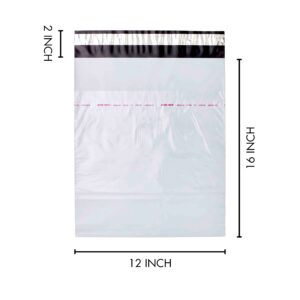 Courier Bags 50 Microns 12x16 Self Adhesive Poly Mailers Pack of 100 with POD Jacket