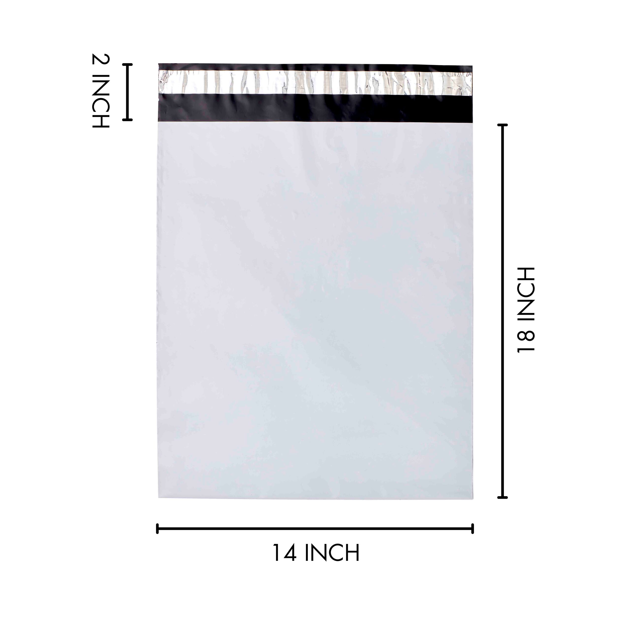 Courier Bags 50 Microns 14x18 Self Adhesive Poly Mailers Pack of 100