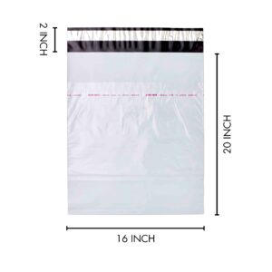 Courier Bags 50 Microns 16x20 Self Adhesive Poly Mailers Pack of 100 with POD Jacket
