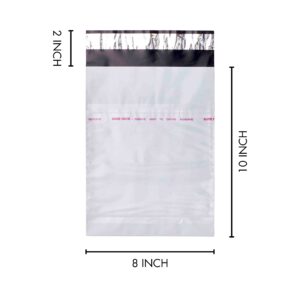 Courier Bags 50 Microns 8x10 Self Adhesive Poly Mailers Pack of 100 with POD Jacket