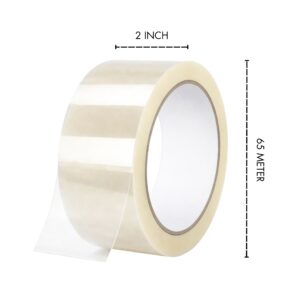 Self Adhesive Transparent Cello Tape 65 Meter x 2 Inch Pack of 1